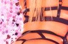 Elite Escort Service Open In Manchester For Outcalls - Girls Available NOW! 0161 798 6769 Manchester Escort Jodie Poses Leaning Against A Wall With Arms Up In Strappy Lingerie